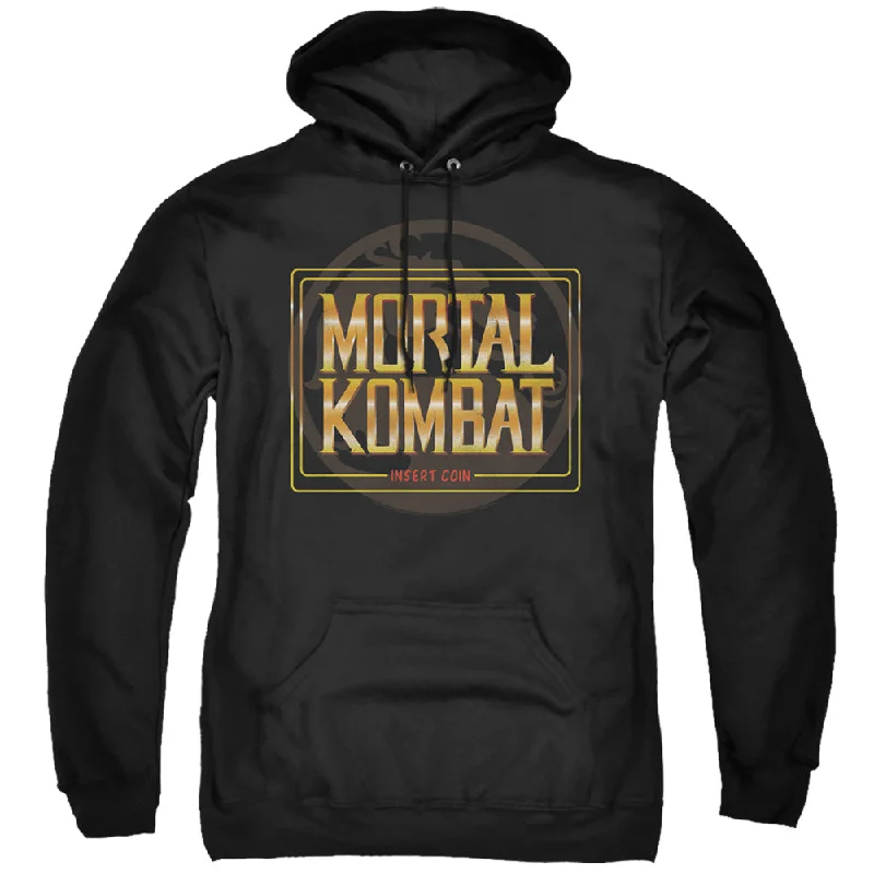 Lowest Price Mortal Kombat Klassic Hoodie Insert Coin Black Hoody