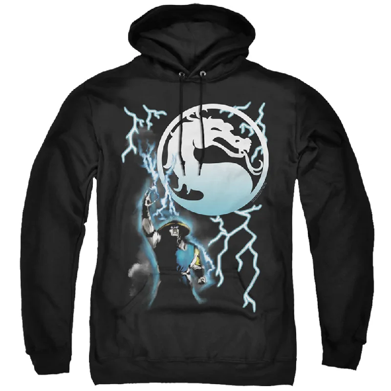 Act Now Mortal Kombat Klassic Hoodie Raiden Black Hoody