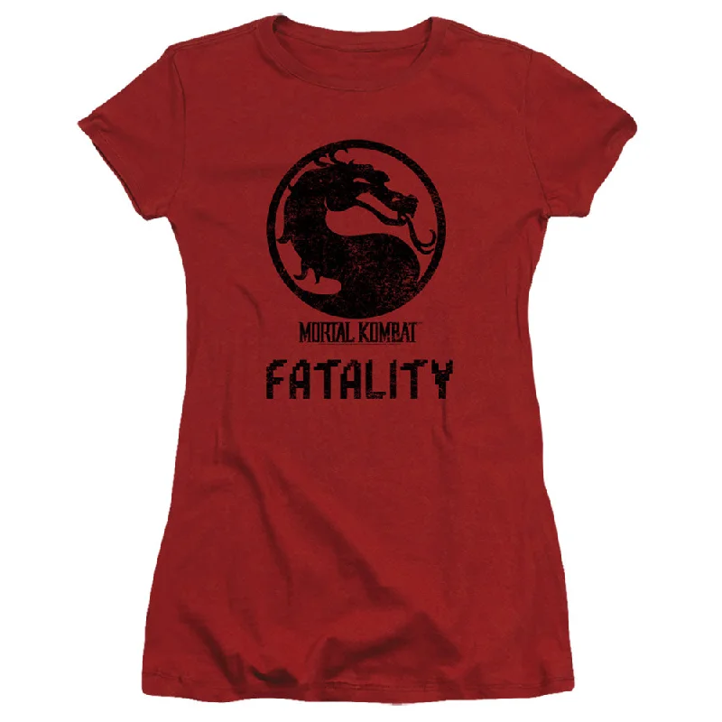 Special Savings Mortal Kombat Klassic Juniors T-Shirt Fatality Cardinal Tee