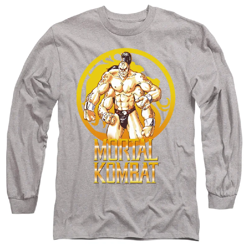 Deal Dash Mortal Kombat Klassic Long Sleeve T-Shirt Goro Athletic Heather Tee