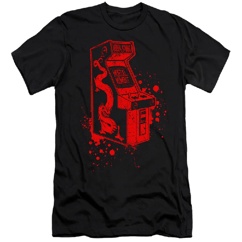 Overstock Mortal Kombat Klassic Premium Canvas T-Shirt Arcade Game Black Tee