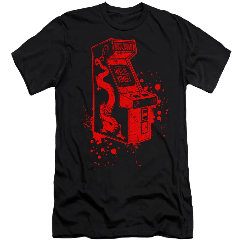 Fantastic Offers Mortal Kombat Klassic Slim Fit T-Shirt Arcade Game Black Tee