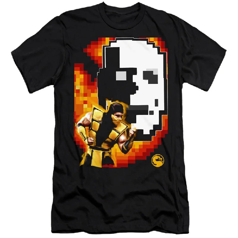 Huge Savings Mortal Kombat Klassic Slim Fit T-Shirt Scorpion Black Tee