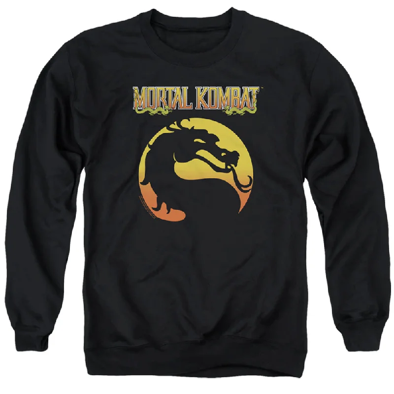 Price Cut Mortal Kombat Klassic Sweatshirt Dragon Logo Black Pullover