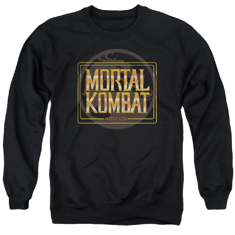 Markdowns Mortal Kombat Klassic Sweatshirt Insert Coin Black Pullover