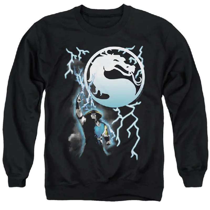 Blowout Deals Mortal Kombat Klassic Sweatshirt Raiden Black Pullover