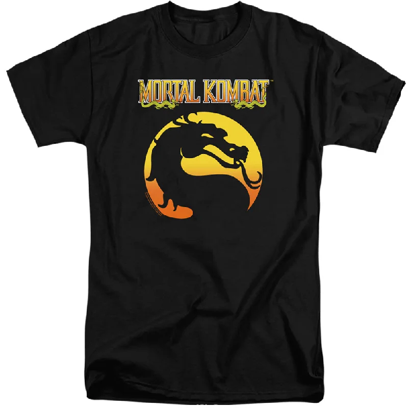 Reduced Prices Mortal Kombat Klassic Tall T-Shirt Dragon Logo Black Tee