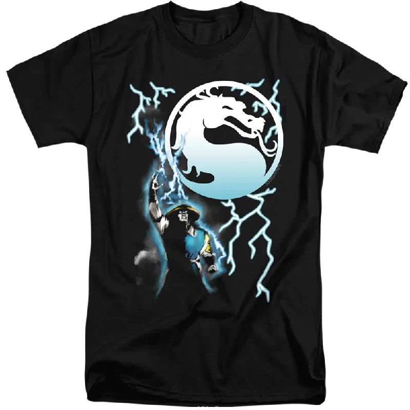 Buy More, Save More Mortal Kombat Klassic Tall T-Shirt Raiden Black Tee