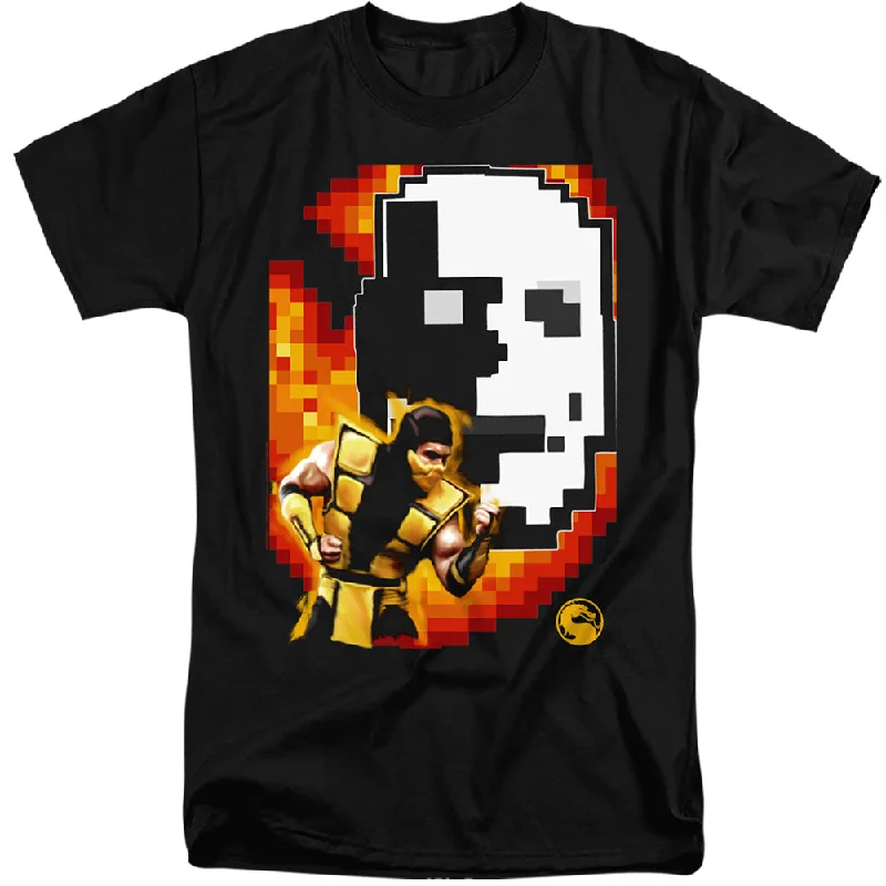 Fantastic Deals Mortal Kombat Klassic Tall T-Shirt Scorpion Black Tee