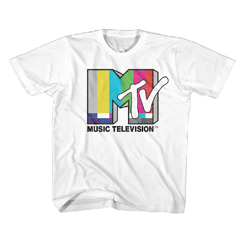 Final Clearance MTV Kids T-Shirt Color Test Card Logo Tee