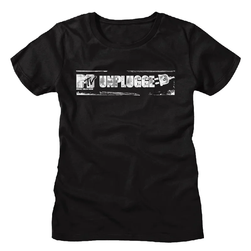 Big Discounts MTV Ladies T-Shirt Vintage Unplugged Logo Tee