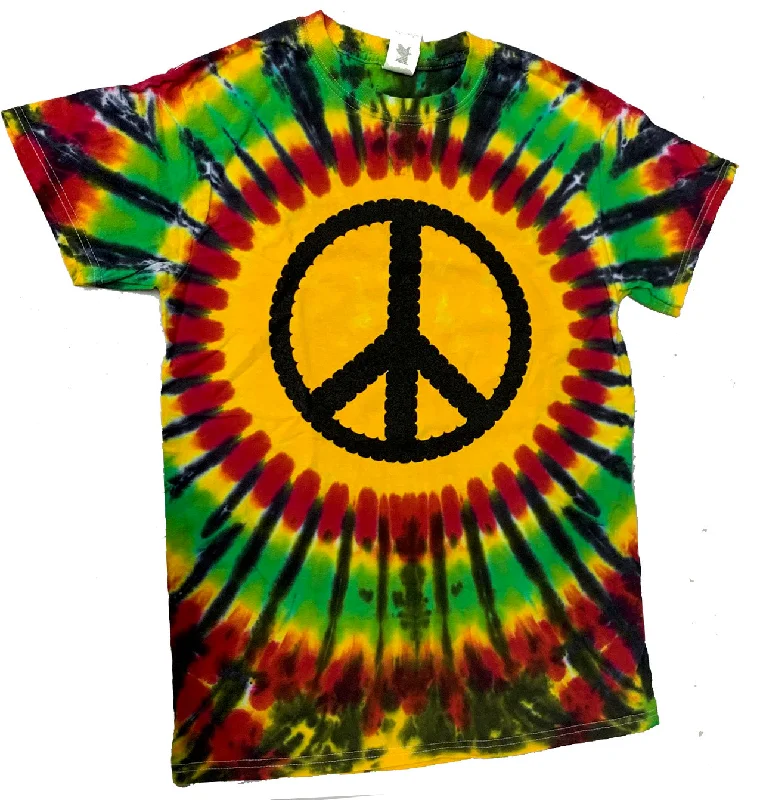 Early Access Rasta Peace Sign Tie Dye T-Shirt