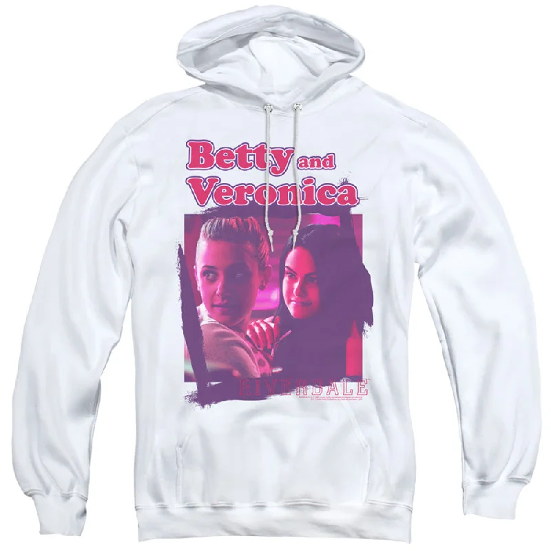 Online Only Riverdale Hoodie Betty and Veronica White Hoody