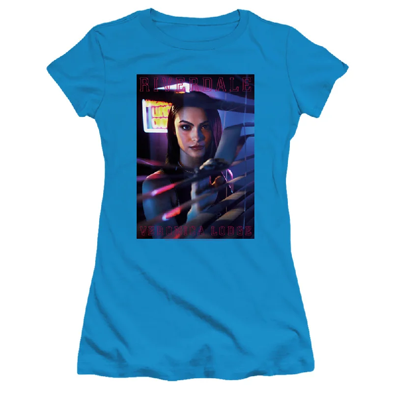 Final Markdown Riverdale Juniors T-Shirt Veronica Lodge Portrait Turquoise Tee