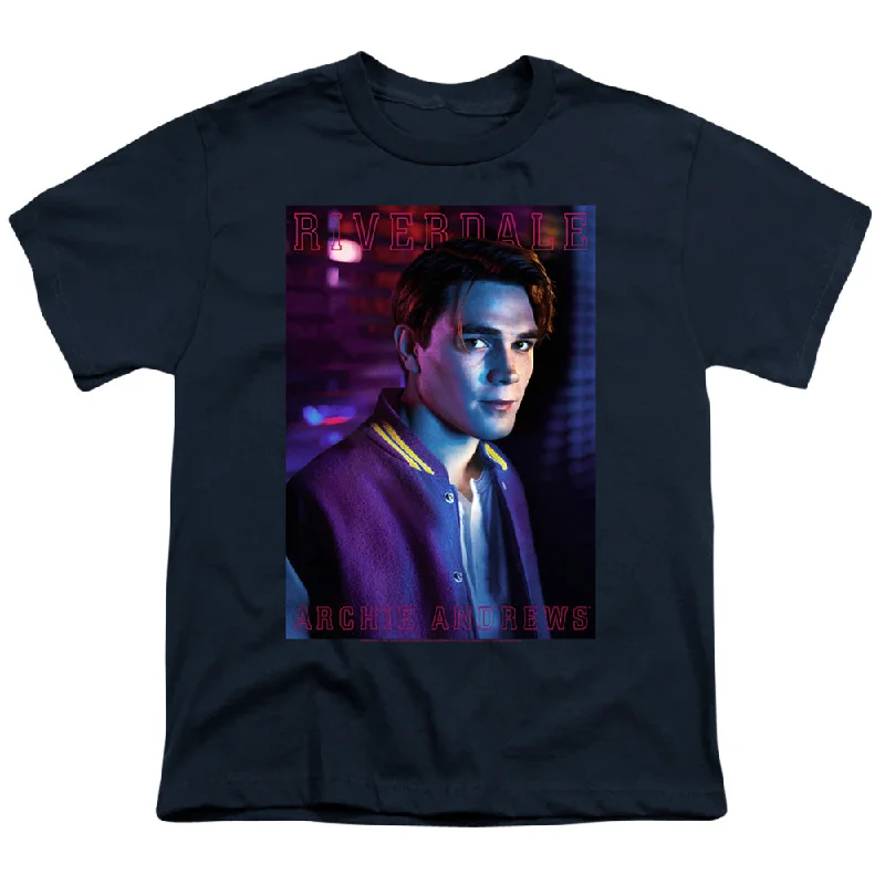 New Deals Riverdale Kids T-Shirt Archie Andrews Portrait Navy Tee