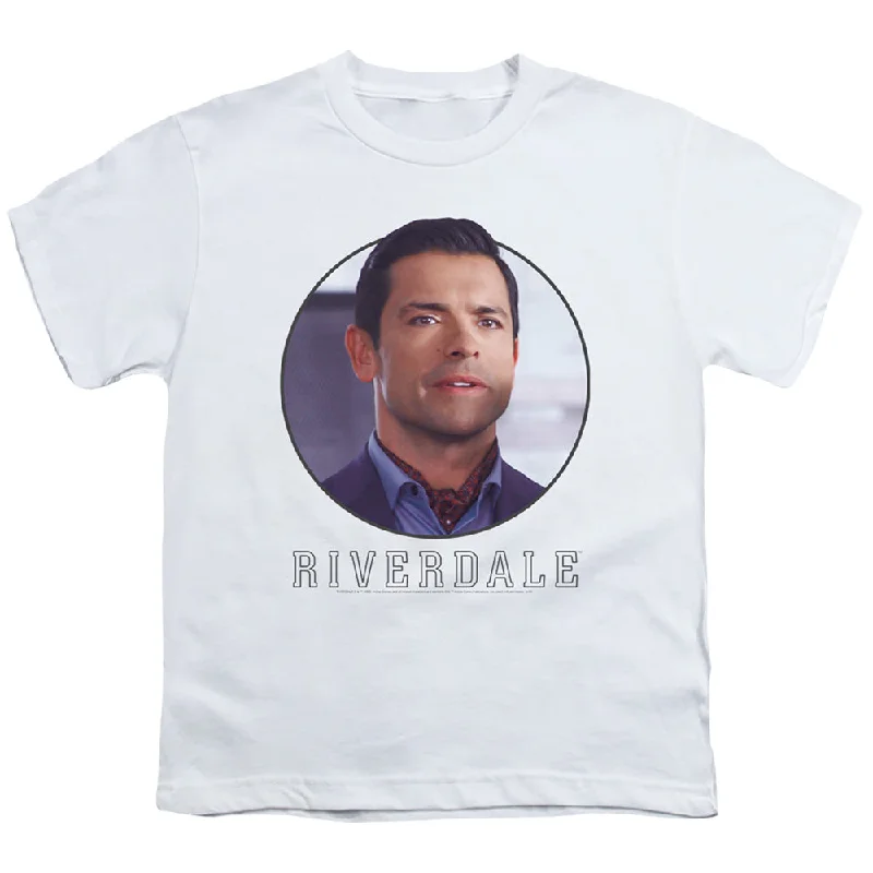Savings Spectacular Riverdale Kids T-Shirt Hiram Lodge Portrait White Tee
