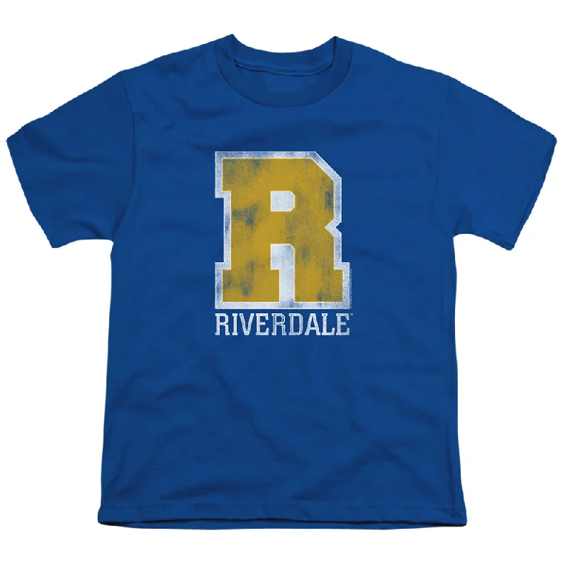 Closeout Riverdale Kids T-Shirt Vintage Varsity Logo Royal Tee