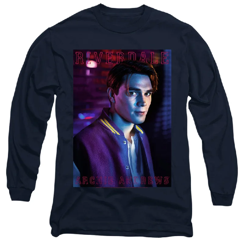 Low Prices Riverdale Long Sleeve T-Shirt Archie Andrews Portrait Navy Tee