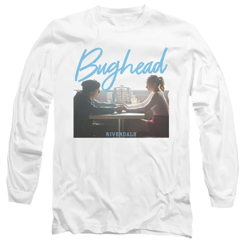 Super Bargain Riverdale Long Sleeve T-Shirt Bughead White Tee