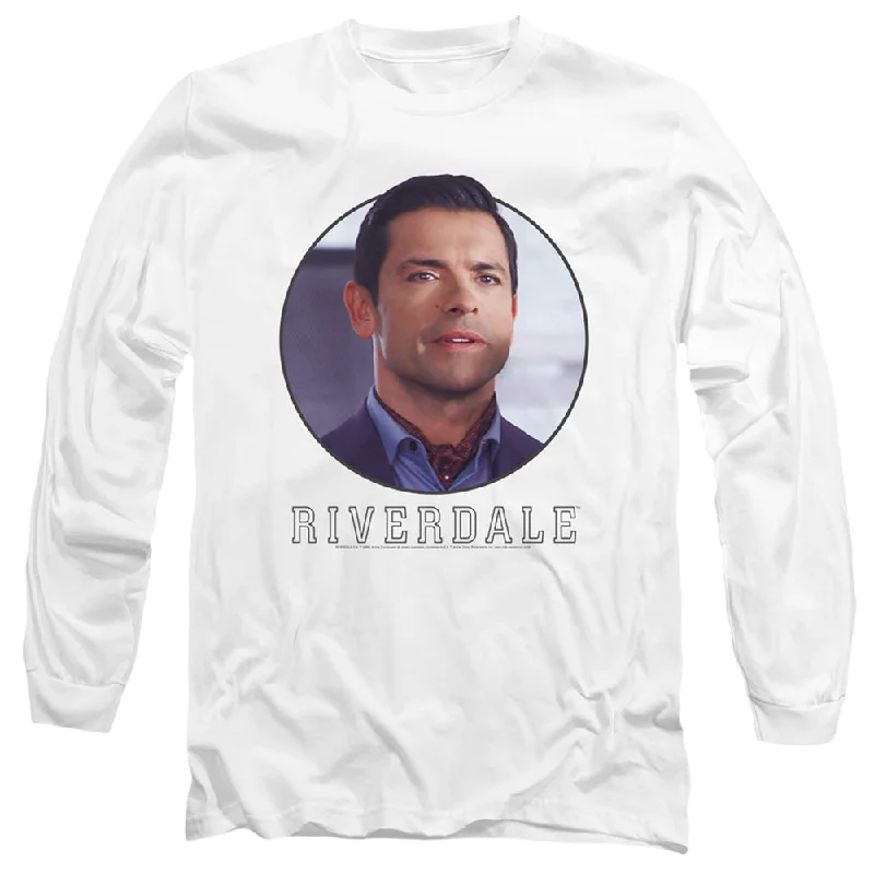 Markdown Madness Riverdale Long Sleeve T-Shirt Hiram Lodge Portrait White Tee