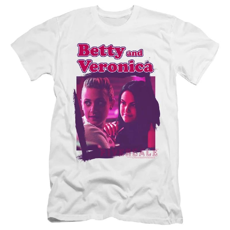 Shop and Save Riverdale Premium Canvas T-Shirt Betty and Veronica White Tee