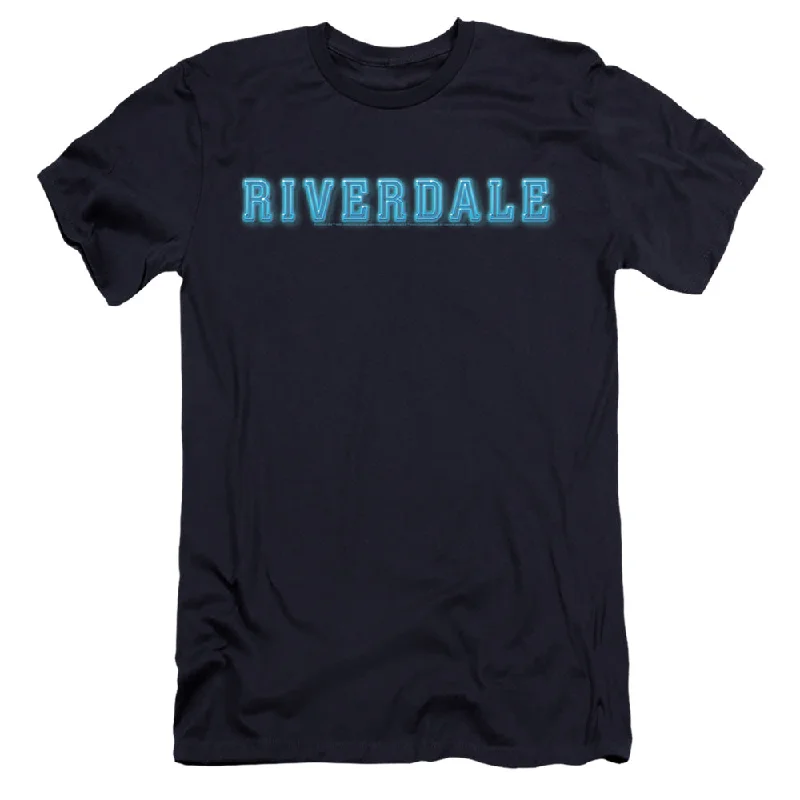 Price Blitz Riverdale Premium Canvas T-Shirt Logo Navy Tee