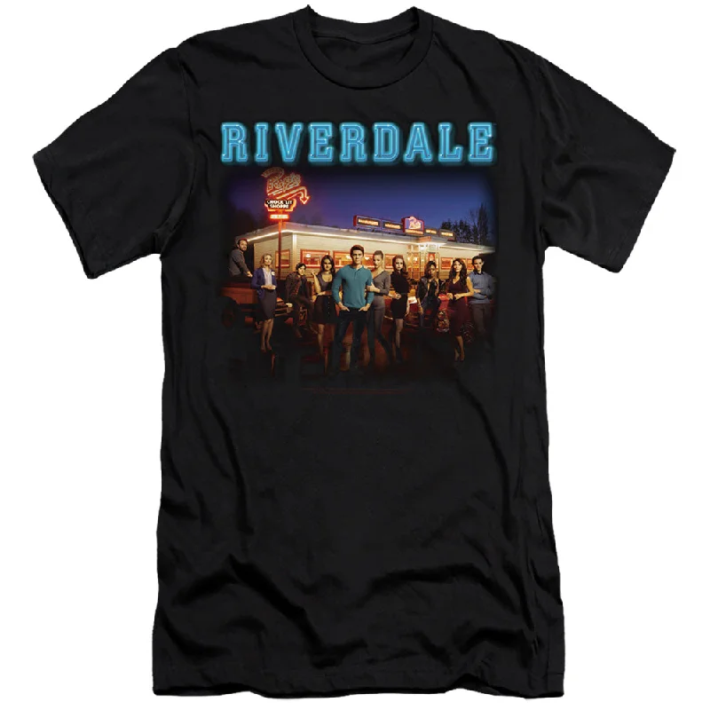 Great Deals Riverdale Premium Canvas T-Shirt Pops Chock'Lit Shoppe Black Tee
