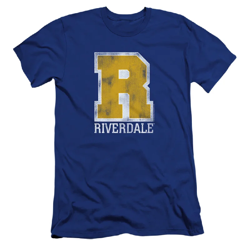 Can't Miss Riverdale Premium Canvas T-Shirt Vintage Varsity Logo Royal Tee