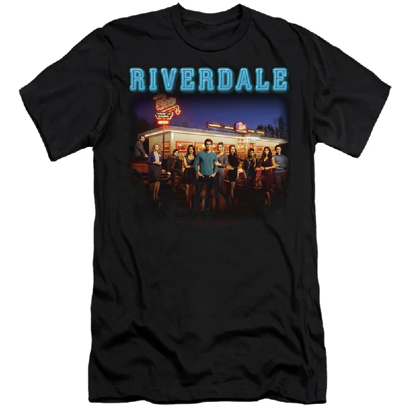 Bonus Savings Riverdale Slim Fit T-Shirt Pops Chock'Lit Shoppe Black Tee