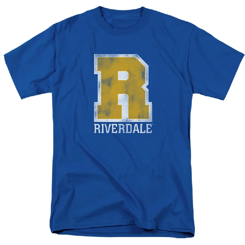 Deal Mania Riverdale T-Shirt Vintage Varsity Logo Royal Tee