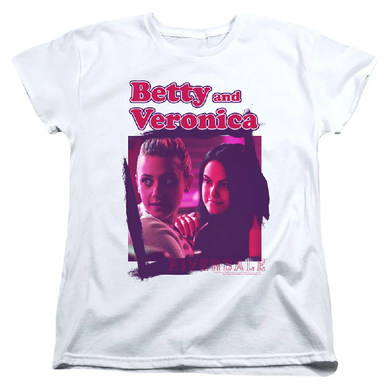 Quick Sale Riverdale Womens T-Shirt Betty and Veronica White Tee