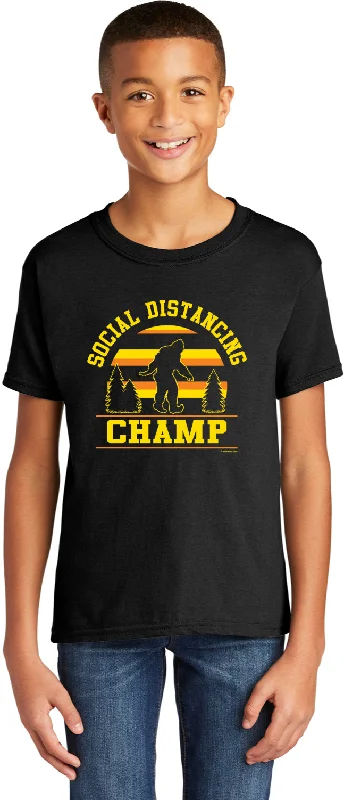 Don't Wait Social Distancing Champ Youth Kids Shirt