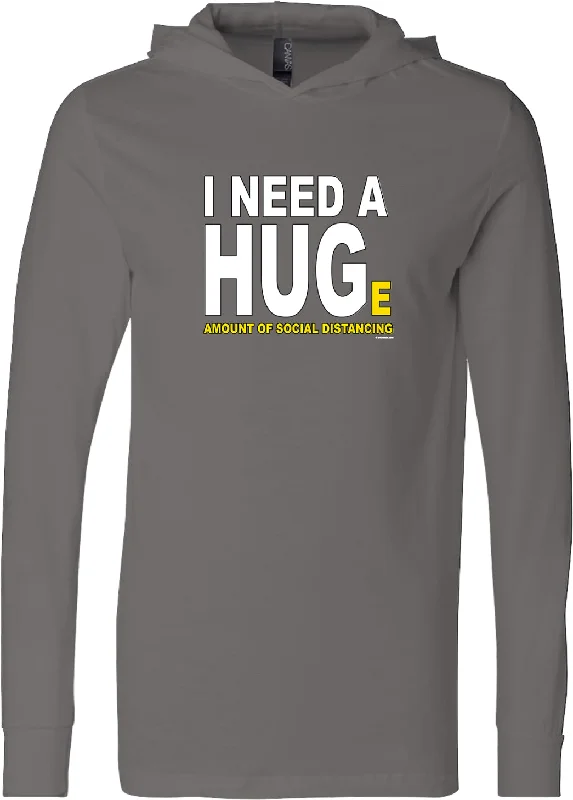 Daily Specials Social Distancing I Need a Hug Lightweight Hoodie