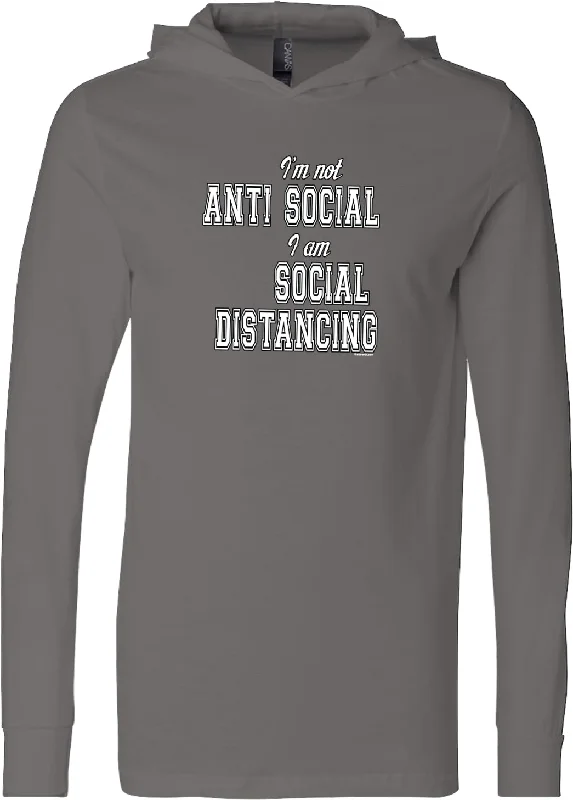 Big Savings Social Distancing Not Anti Social Lightweight Hoodie