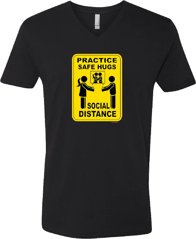 Unmissable Offer Social Distancing Safe Hugs V-Neck Shirt