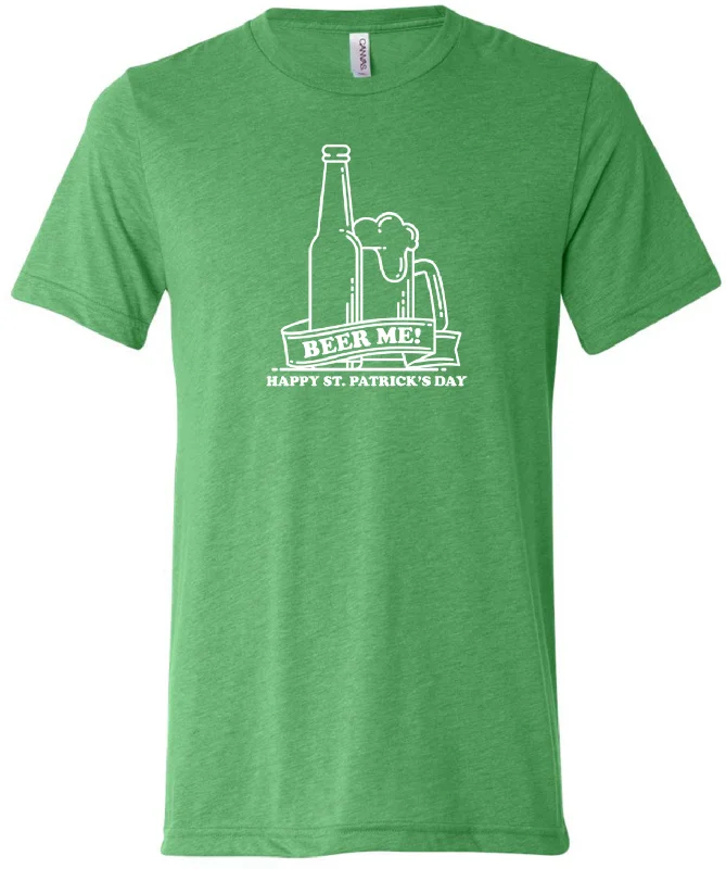 Year-End Sale St Patricks Day Beer Me Tri Blend T-Shirt