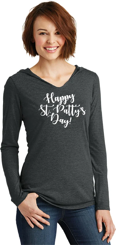 Amazing Deals St Patricks Day Happy St Pattys Day Ladies Lightweight Hoodie