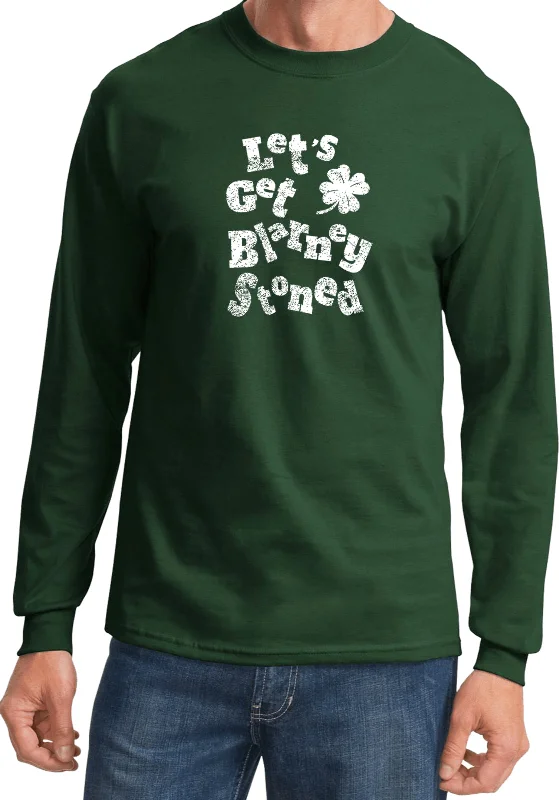 Savings Bonanza St Patricks Day Lets Get Blarney Stoned Long Sleeve Shirt