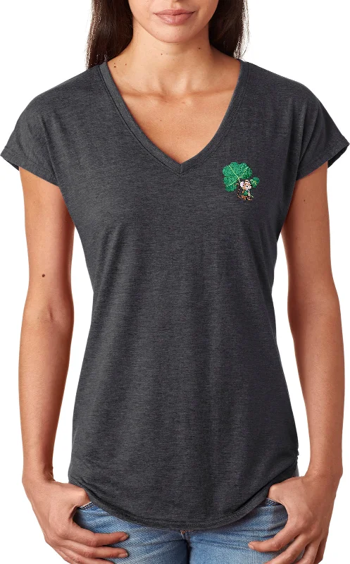 Referral Discount St Patricks Day Lucky Irish Mouse Pocket Print Ladies Triblend V-Neck Referral Discount St Patricks Day Lucky Irish Mouse Pocket Print Ladies Triblend V-Neck
