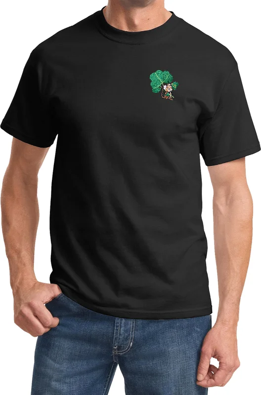 Weekend Flash Sale St Patricks Day Lucky Irish Mouse Pocket Print Shirt