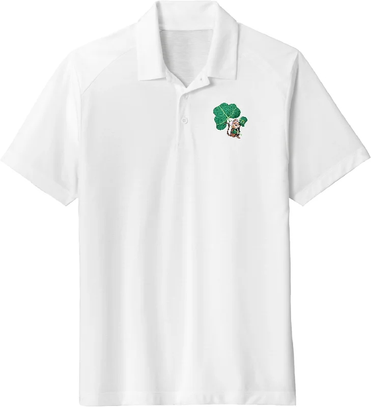 Exclusive Access St Patricks Day Lucky Irish Mouse Pocket Print Tri Blend Wicking Polo Exclusive Access St Patricks Day Lucky Irish Mouse Pocket Print Tri Blend Wicking Polo
