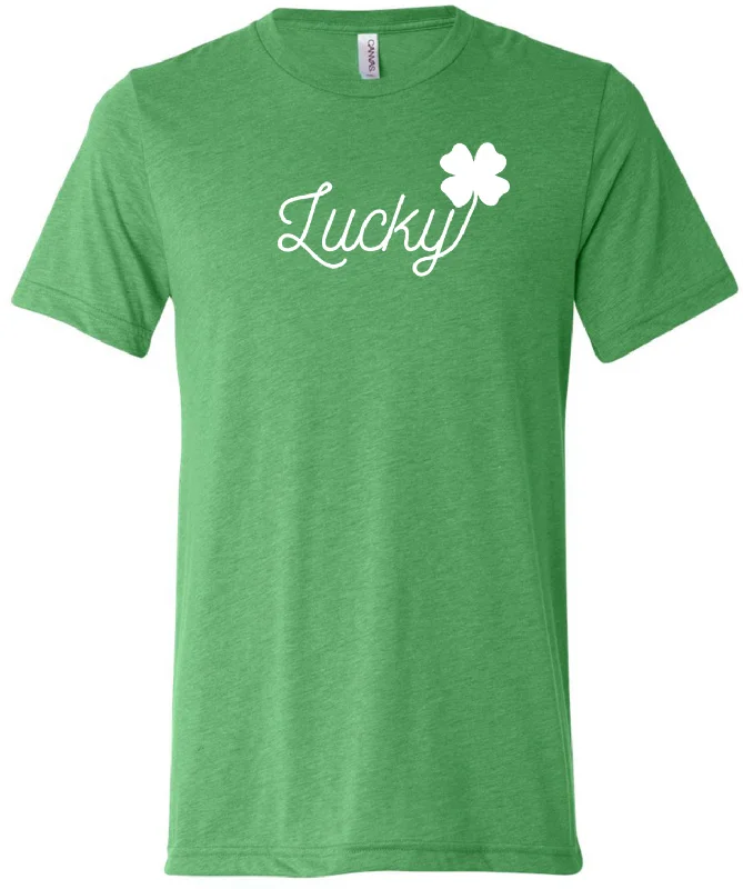 Factory Direct Sale St Patricks Day Lucky Tri Blend Shirt
