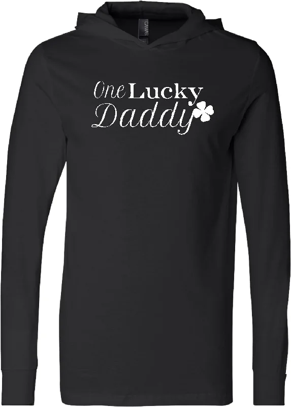 Limited Edition St Patricks Day One Lucky Daddy Lightweight Hooded Shirt