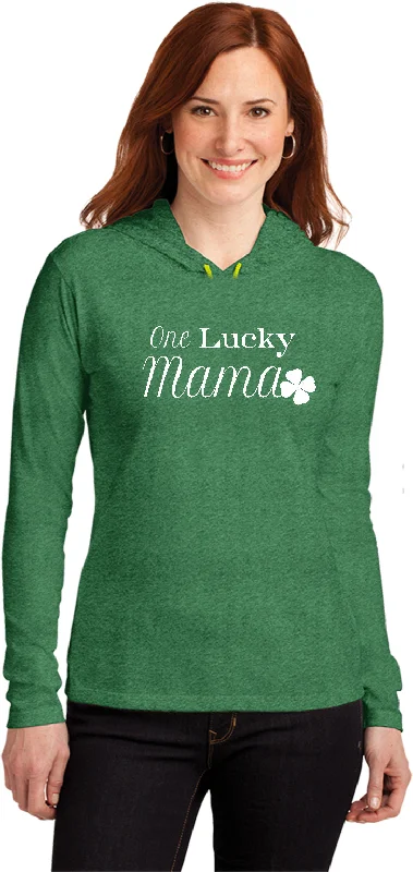 Today’s Special St Patricks Day One Lucky Mama Ladies Lightweight Hoodie