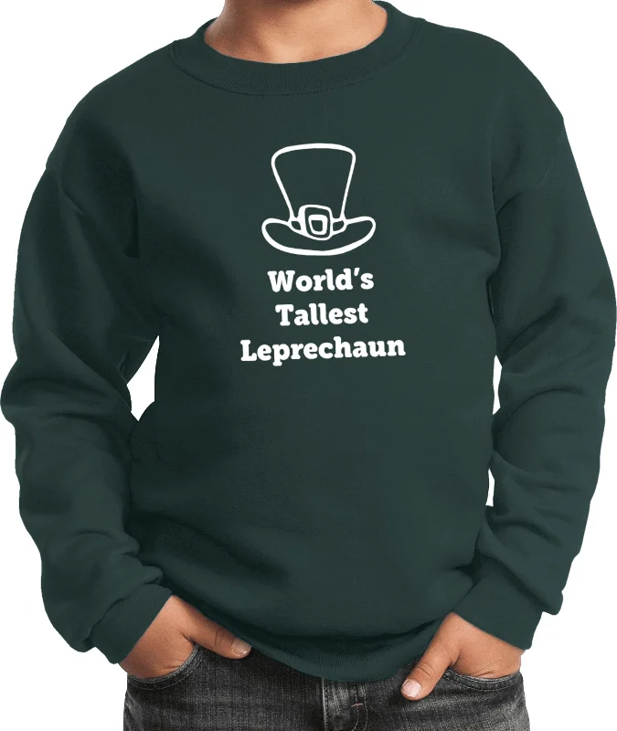 Price Blitz St Patricks Day Worlds Tallest Leprechaun Kids Sweatshirt