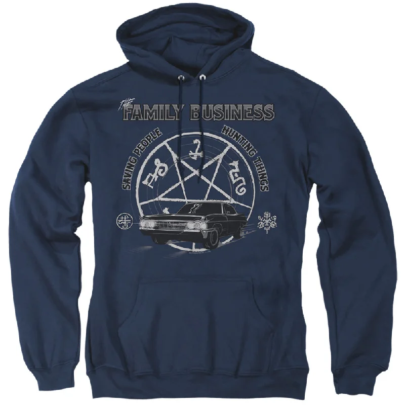 Don't Miss Supernatural Hoodie Family Business Quote Navy Hoody