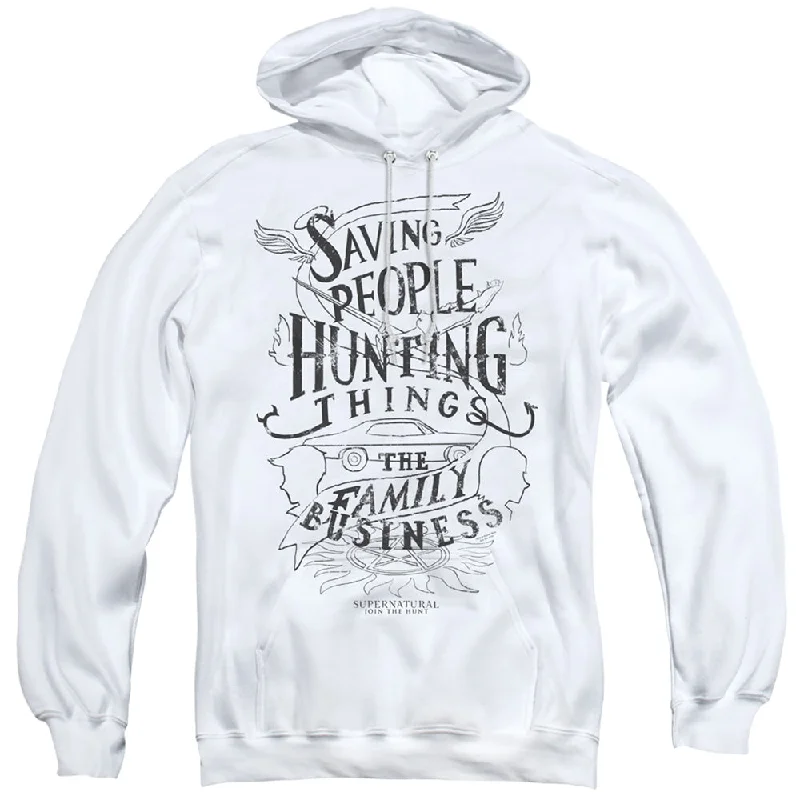 Savings Galore Supernatural Hoodie Saving People Hunting Things White Hoody