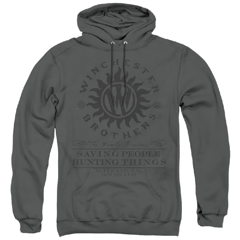 Can't Miss Supernatural Hoodie Winchester Brothers Charcoal Hoody