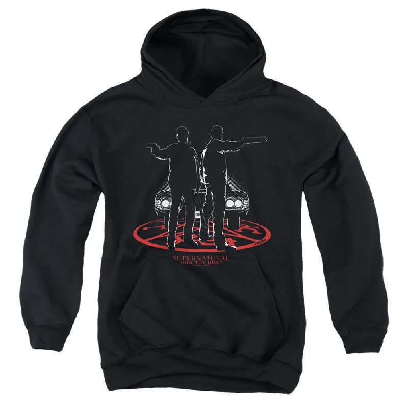Buy Now Supernatural Kids Hoodie Dean and Sam Silhouette Black Hoody