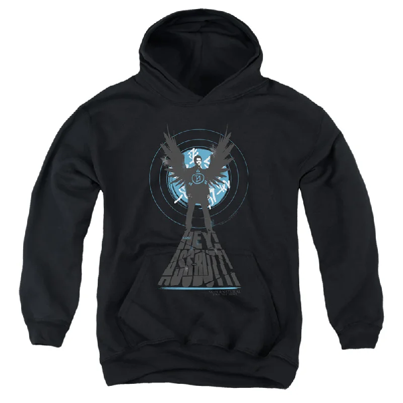Value Deals Supernatural Kids Hoodie Hey Assbutt Black Hoody